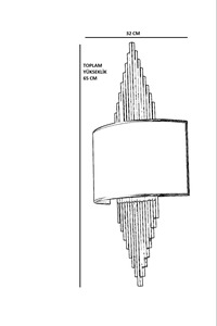 Lámpara de Pared de Metal de Diseño Dorado, Iluminación Decorativa de Lujo para Sala de Estar, Dormitorio, Pasillo e Interiores Elegantes - Product Image 2