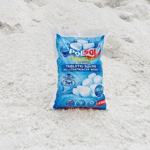 Sel adoucisseur d'eau de qualité industrielle PolSol 25 kg |   Comprimés de NaCl blancs purs à 99,9 % (prix de gros) - Product Image 6