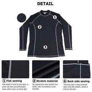 Camisas de compresión hechas a medida para hombres de alta calidad Long Rash Guard Jiu Jitsu Kimono Gym Wear Transpirable MMA Stretch New Front - Product Image 4