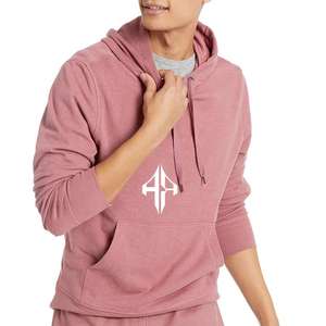 เสื้อฮู้ดแบบสวมหัวของผู้ชายสินค้าใหม่ผ้าคอตตอน100% สกรีนลายผ้าไหมวัสดุผ้าคอตตอนคุณภาพสูงออกแบบโลโก้ได้ตามต้องการ - Product Image 4