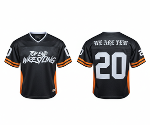 Vente en gros pas cher 100% maillots de football américain en polyester imprimé par transfert de chaleur respirant cousu en arrière unisexe - Product Image 1