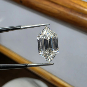 Elongataed Hexagon cut Dutchess Marquise cut IGI Certified CVD Lab Grown Fancy Loose Diamond F Color VS Clarity Pulido - Product Image 1