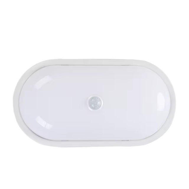 220v Surface Mounted Waterproof Garage Led Sensor Wall Light White 24W Garden Motion Sensor Wall Light Round Moisture Proof Lamp