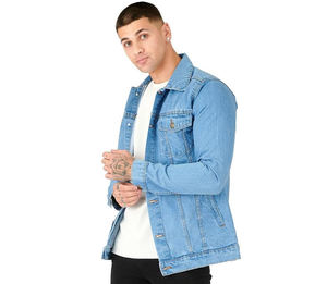 Chaqueta Vaquera de Color Puro para Hombre, Nueva Colección 2026, Estilo Casual, Holgada, Abrigada, Estilo de Ropa de Trabajo, Moderna, Todas las Tallas, Personalizable, Venta al por Mayor, OEM - Product Image 2