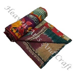 Kantha <b>Quilt</b> Gudari Kantha <b>Quilt</b> Gudari Hot Selling Wholesale Gold Supplier GD1079 Handmade Kantha <b>Quilt</b> Cotton Printed Indian - Product Image 1