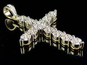 Último diseño VVS Clarity Moissanite Diamond Cross Pendant Novedades Chapado en oro rosa Christian Hip Hop para hombres y mujeres - Product Image 3