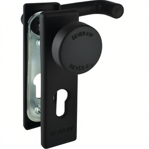 Ensemble de protection incendie en plastique noir BEVER 81P pour portes d'épaisseur 40-66 mm, fixation carrée DIN PZ pour casiers de rangement gauche/droite - Product Image 3