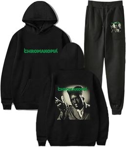 Ensemble de survêtement unisexe personnalisé 2024, écologique, imprimé, respirant, en polaire technique, pantalon à capuche, style hip-hop, décontracté, hiver - Product Image 2