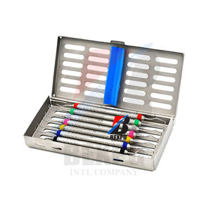 Nueva llegada Periodontal Gracey Curettes Set de 7 Instrumentos dentales periodontales de acero inoxidable Gracey Curette Set - Product Image 6