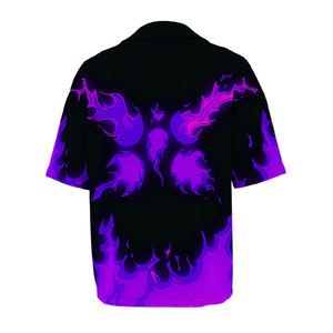 เสื้อเชิ้ตลำลองทรงหลวมสำหรับผู้ชายและผู้หญิงเสื้อเบลาส์ผ้าคอตตอน/โพลีเอสเตอร์ทรงหลวมมีกระดุมขนาดใหญ่ออกแบบโลโก้ได้ตามต้องการ - Product Image 2