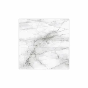 Latest Design 600x600X8mm Modern tile Luxury black Veins Marble Glazed Floor Tiles Porcelain tiles model no Calcutta white