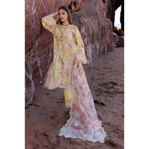 ชุดสูทผู้หญิง chikankari ไหลจากสีแดงเข้ม '25ที่ Girl-D3 A-TC-1294 - Product Image 3