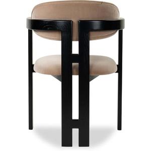Modern Solid Wood Dining Armchair Upholstered Seat and Back Dining <b>Chair</b> for Home Hotel <b>Restaurant</b> - Product Image 2