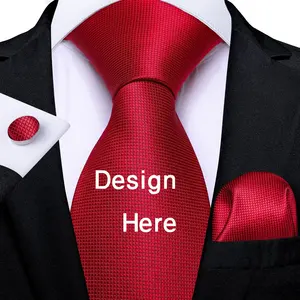 批发新设计条纹男女领带定制100% 棉领带编织提花脖子标志领带直接来自BD