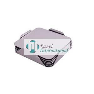 Juego de 4 posavasos de oro y plata con diseño de cuerda, decoración de bordes, venta al por mayor, último posavasos elegante, artículo a la venta - Product Image 4