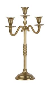 Candelabros dorados de 3 brazos hechos a mano al por mayor, soporte votivo de cristal, cilindro alto de Metal, respetuoso con el medio ambiente, resistente al calor, hogar, Navidad - Product Image 4