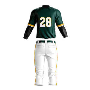 Uniformes de Béisbol Transpirables Personalizados, Nuevo Fabricante de Ropa de Béisbol OEM, Uniformes de Softbol de Sublimación de Tendencia - Product Image 3