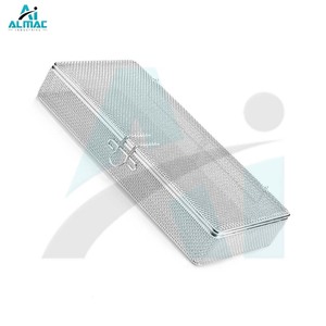 Panier en fil métallique fin ALMAC avec couvercle, support de stérilisation manuelle, organisation sécurisée des instruments médicaux - Product Image 6