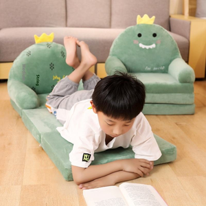 Canapé pliable pour enfants, motif dessin animé mignon, <span class=keywords><strong>fauteuil</strong></span> en peluche doux pour tout-petits, siège paresseux portable pour enfants, cadeau d'anniversaire pour filles princesse - Product Image 1