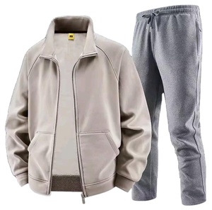 High Quality Three Piece <b>Spring</b> and Autumn Men's Sportswear Plus Size Casual Suit <b>Cardigan</b> Sweatshirt - Product Image 3