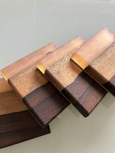 Ensemble de sous-verres en résine époxy et en bois pour le jardin Modèle de tasse élégant Dessous de verre Bon prix pour l'artisanat - Product Image 2