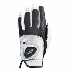 Guantes de golf de cuero Cabretta con logotipo personalizado para hombre, piel de oveja, transpirables, antideslizantes, con protección UV para uso deportivo - Product Image 6