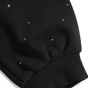 Sweat à capuche tendance avec strass, idéal pour un usage quotidien décontracté, doté d'un design accrocheur avec des strass pour hommes - Product Image 5