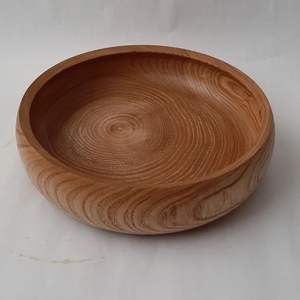 Unique <b>wooden</b> serving bowl carved from quality wood enhancing dining arrangements for festivals special events - Product Image 4