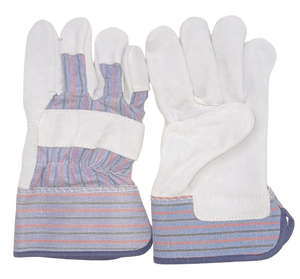 Gants de gréement canadiens de qualité supérieure en cuir refendu de taille XL Construction de sécurité imperméable et antidérapante Protection des mains et des bras - Product Image 3