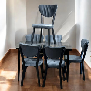 โต๊ะยืดได้พร้อมชุดเก้าอี้6ตัวเฟอร์นิเจอร์บ้านตุรกี - Product Image 3