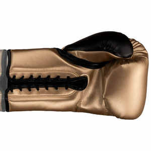 Gants de boxe à lacets très durables personnalisés à meilleur prix raisonnable Gants de boxe en cuir de vachette brillant pour adultes - Product Image 6