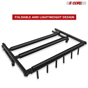 5 Core Multi Guitar Rack Stand Floor 5 Slot Adjustable Flying V Guitars Holder Black Collapsible Soft Padding 26 Inch - Product Image 6