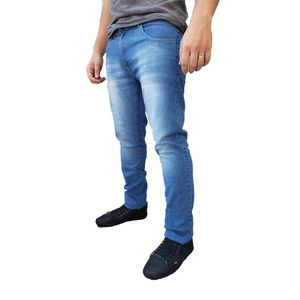 Vaqueros de mezclilla rectos para hombre, de algodón transpirable, ecológicos, a la moda, talla grande, diseño personalizado, lavado a la nieve, venta al por mayor - Product Image 6