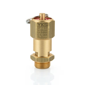 Válvula de Seguridad de Latón Sellada de 3/8" y 17 Bares con Certificación CE - Válvula de Alivio de Presión Tipo Sellado - Material de Latón - Product Image 1