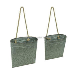 Jardinière martelée jardinière de haute qualité à la main exportation qualité décor de jardin finitions antiques conception en relief ronde - Product Image 6