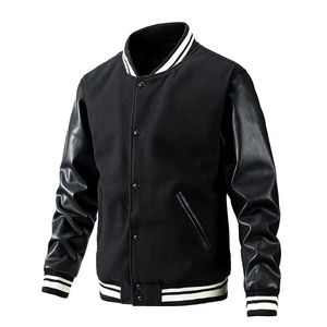 Chaqueta Varsity de Béisbol de Manga Larga con Bordado de Alta Calidad Premium para Ropa Masculina - Product Image 3
