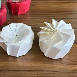 Dùng Một Lần Tái Chế Bao Bì Container Thức Ăn Nhanh Mang đi Kraft Cyclone <span class=keywords><strong>Lotus</strong></span> Brown Giấy Takeaway Hộp Bánh <span class=keywords><strong>Lotus</strong></span> Origami Hộp - Product Image 3