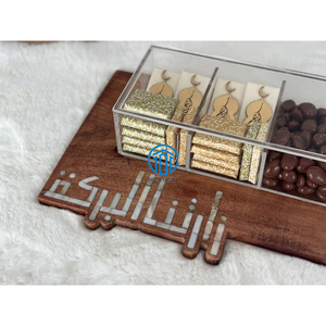 Venta al por mayor de fábrica, Bandejas para servir chocolate de Ramadán, bandejas para servir pasteles de nácar de madera más vendidas, fabricadas en Vietnam - Product Image 6