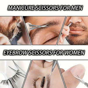 Tijeras de acero inoxidable para manicura, codo fino para piel muerta, pelo liso profesional de cola de golondrina para cortaúñas - Product Image 4