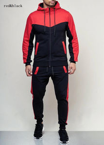 Conjunto de ropa deportiva para hombre, conjunto de sudaderas con capucha de marca para hombre, chaqueta con capucha a rayas de dos piezas para otoño y primavera, pantalones, chándal - Product Image 3