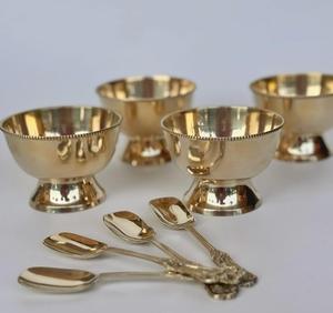 Élégante tasse à glace en laiton de luxe, idéale pour les maisons haut de gamme, les hôtels-boutiques et les décorations de table festives - Product Image 4