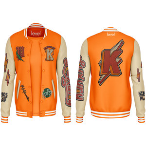 2025 nueva chaqueta personalizada de manga larga bordada Streetwear Letterman Varsity para hombres - Product Image 3
