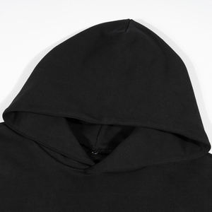 Logo personnalisé Blank Oversized Boxy Cropped Hoodies Sans Poche Hommes Poids Lourd 100% Coton French Terry 500 Gsm Hoodies - Product Image 4