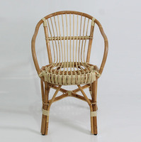 Chaise de salle à manger en rotin moderne Manau pour la maison et l'hôtellerie, Indonésie