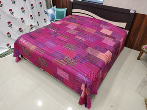 Indian <strong>Beautiful</strong> Colorful Bed Sheet Handmade Bed Cover Pure Silk Bed Spread Silk Duvet Cover <strong>Bedding</strong> <strong>Set</strong> - Product Image 4