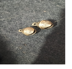 Custom made <b>Vintage</b> brass jingle sleigh bells with rich festive tones for holiday decor costumes or traditional horse harnesses. - Product Image 4