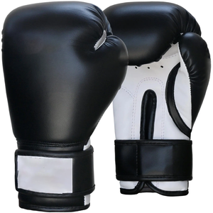 ถุงมือชกมวยหนัง PU สำหรับฝึกศิลปะการต่อสู้8ออนซ์นวมซ้อมซ้อมมวยไทย - Product Image 1