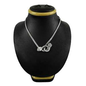 สร้อยคอเงินสเตอร์ลิง925สร้อยคอเงินหนาสร้อยคอเงินอินเดียเครื่องประดับเงินสเตอร์ลิง925ขายส่งจำนวนมาก - Product Image 2