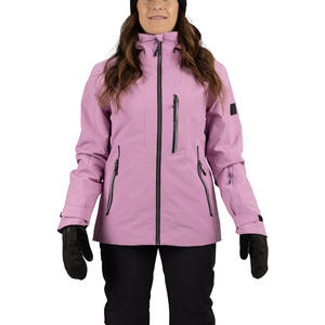 Chaqueta de esquí personalizada OEM para mujer con aislamiento Interior carcasa impermeable Impresión de logotipo Streetwear ajuste y opciones de Etiqueta - Product Image 3