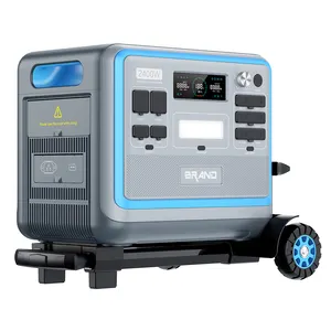 China Factory AC Charge Backup Camping Outdoor Lifepo4 Battery Energy System Supply 2400W Portable Solar Generator